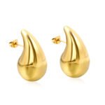 Bold Gold Teardrop Studs
