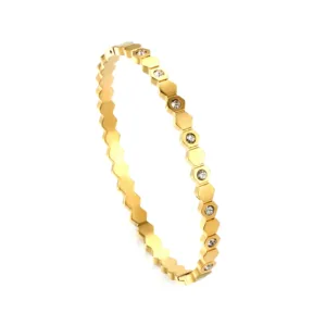 Golden Crystal Bangle