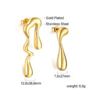 Liquid Gold Drop Earings - Image 3