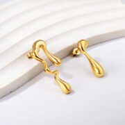 Liquid Gold Drop Earings - Image 4