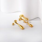 Liquid Gold Drop Earings - Image 5