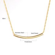 Sleek Arc Necklace - Image 3