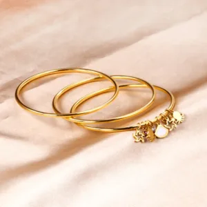 Mini Charm Gold Bangles - Image 4
