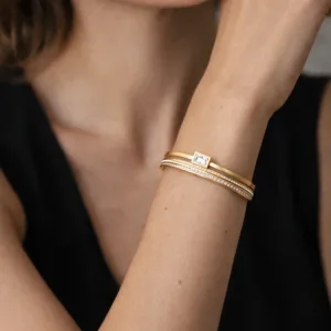 Statement Gold Bangle - Image 3